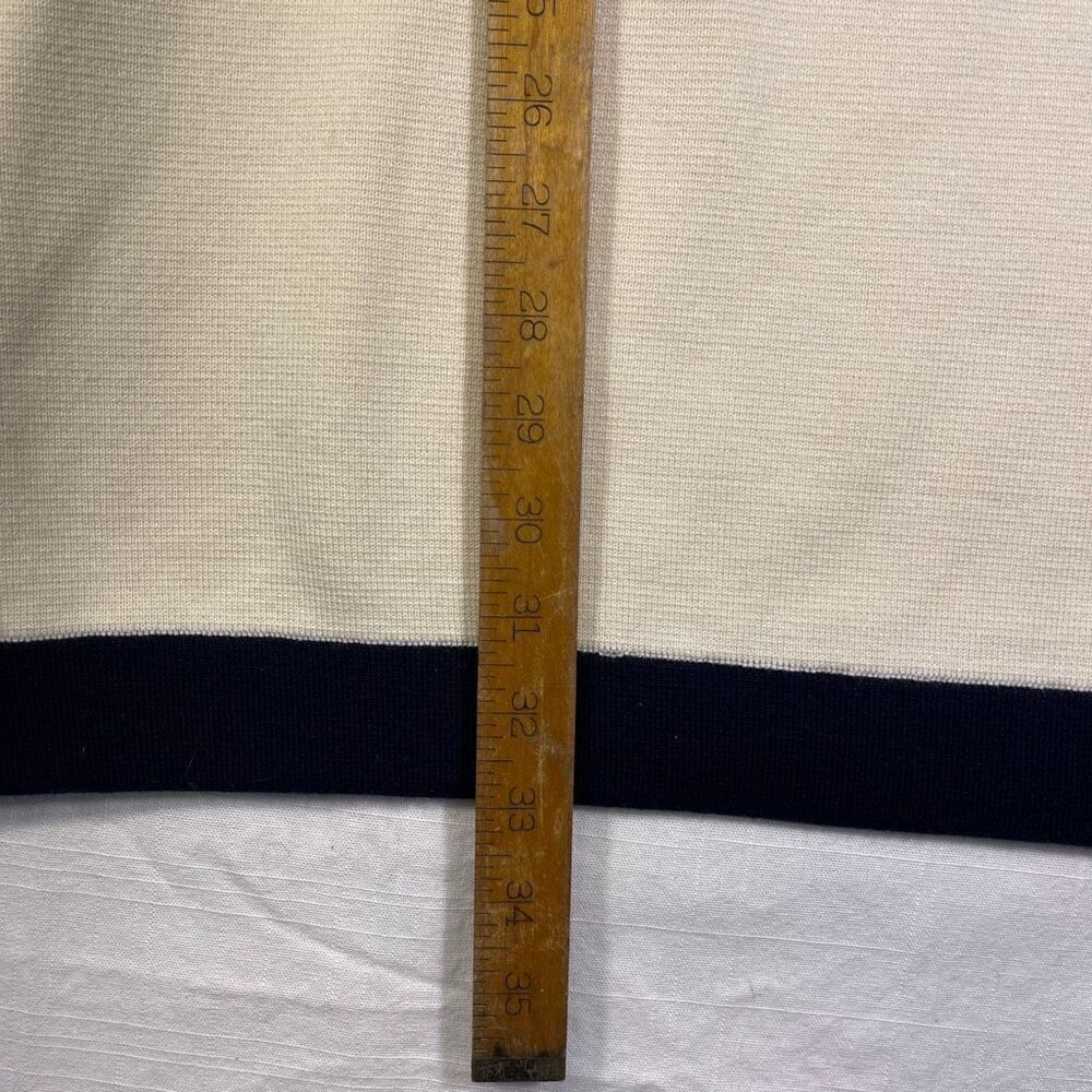 Tuckernuck Cream Blue Colorblock Short Sleeve Merritt Knit Mini Dress Medium - Picture 8 of 8